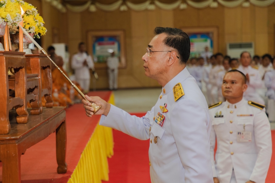 เทศบาลเมืองยโสธร ร่วมพิธีถวายเครื่องราชสักการะ ถวายราชสดุดี พระบาทสมเด็จพระพุทธยอดฟ้าจุฬาโลกมหาราช เนื่องในวันที่ระลึกมหาจักรีบรมราชวงศ์