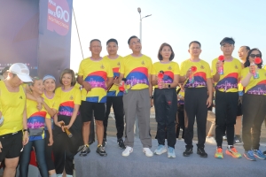 เทศบาลเมืองยโสธร ร่วมกิจกรรม เดิน วิ่ง ปั่น ป้องกันอัมพาต ครั้งที่ 10 เฉลิมพระเกียรติพระบาทสมเด็จพระเจ้าอยู่หัว