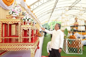เทศบาลเมืองยโสธร ร่วมพิธีถวายเครื่องสักการะหลวงพ่อพระสุก บูรพาจารย์วัดศรีธรรมาราม พิธีบวงสรวงเทพยดาบูชาฤกษ์ และพิธีเจริญภาวนาอธิษฐานจิต ในงานพิธีมหามงคลพุทธาภิเษก พระสุก (ยโสธร) รุ่น 1 วาระที่ 2