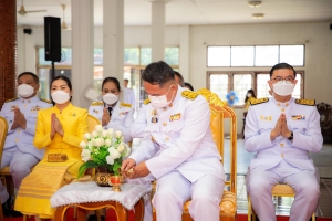 เทศบาลเมืองยโสธร ร่วมพิธีสวดพระพุทธมนต์ถวายพระราชกุศล พระบาทสมเด็จพระบรมชนกาธิเบศร มหาภูมิพลอดุลยเดชมหาราช บรมนาถบพิตร เนื่องในวันนวมินทรมหาราช  วันที่ 13 ตุลาคม 2566